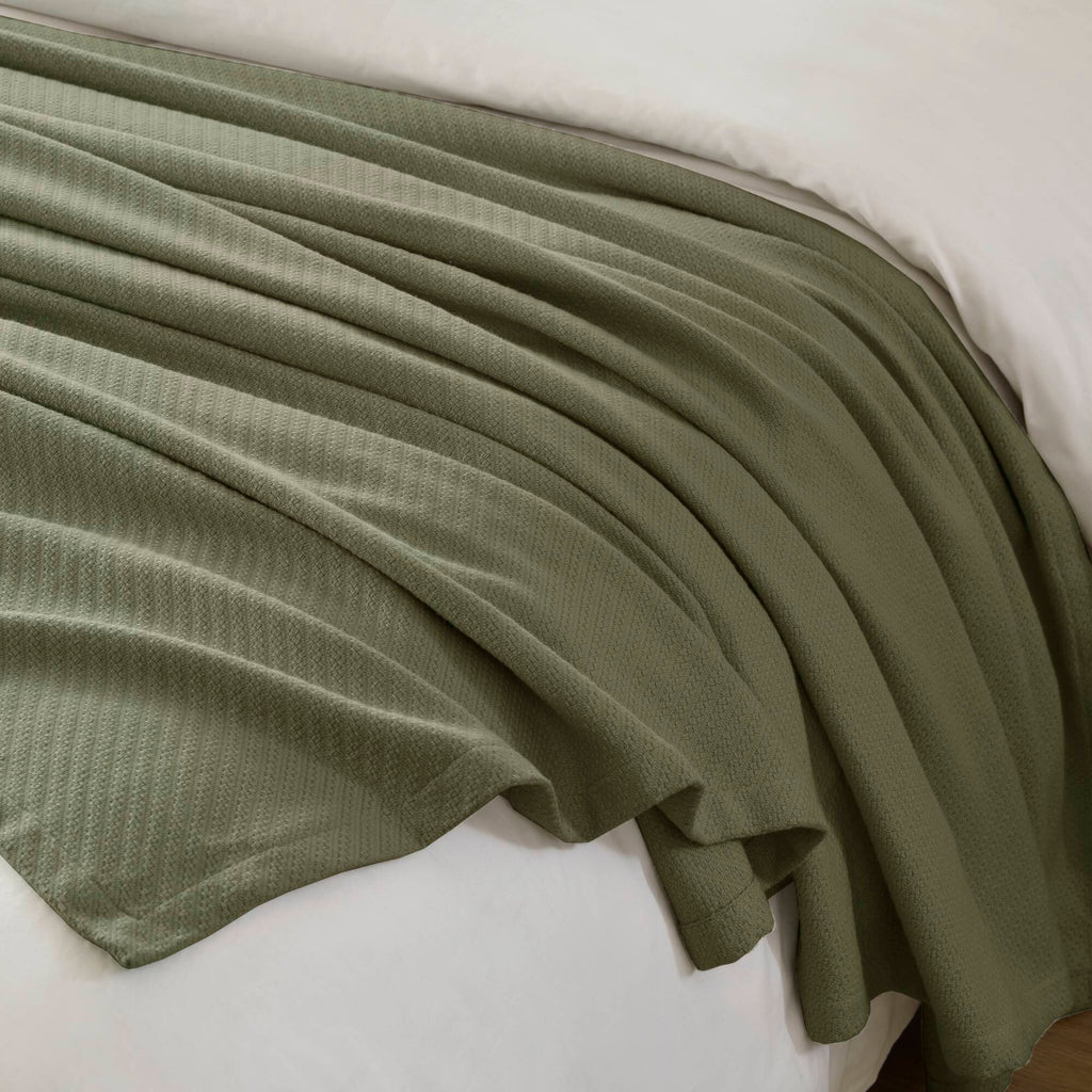 Liquid - Full/Queen Blanket - Olive Green