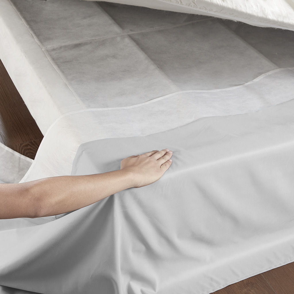 Simple Fit - Wrap Around Adjustable Bedskirt - Gray