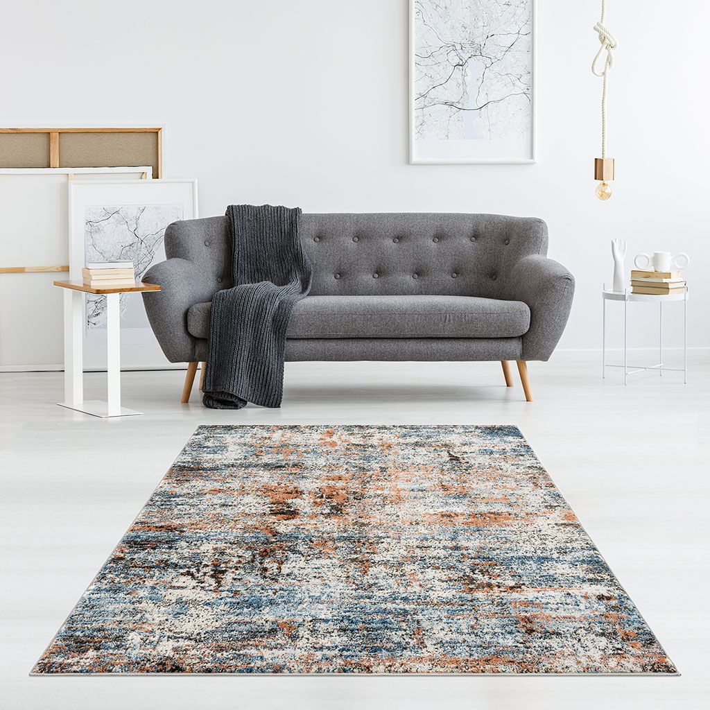 Newport - 5' x 7' Abstract Area Rug - Multi