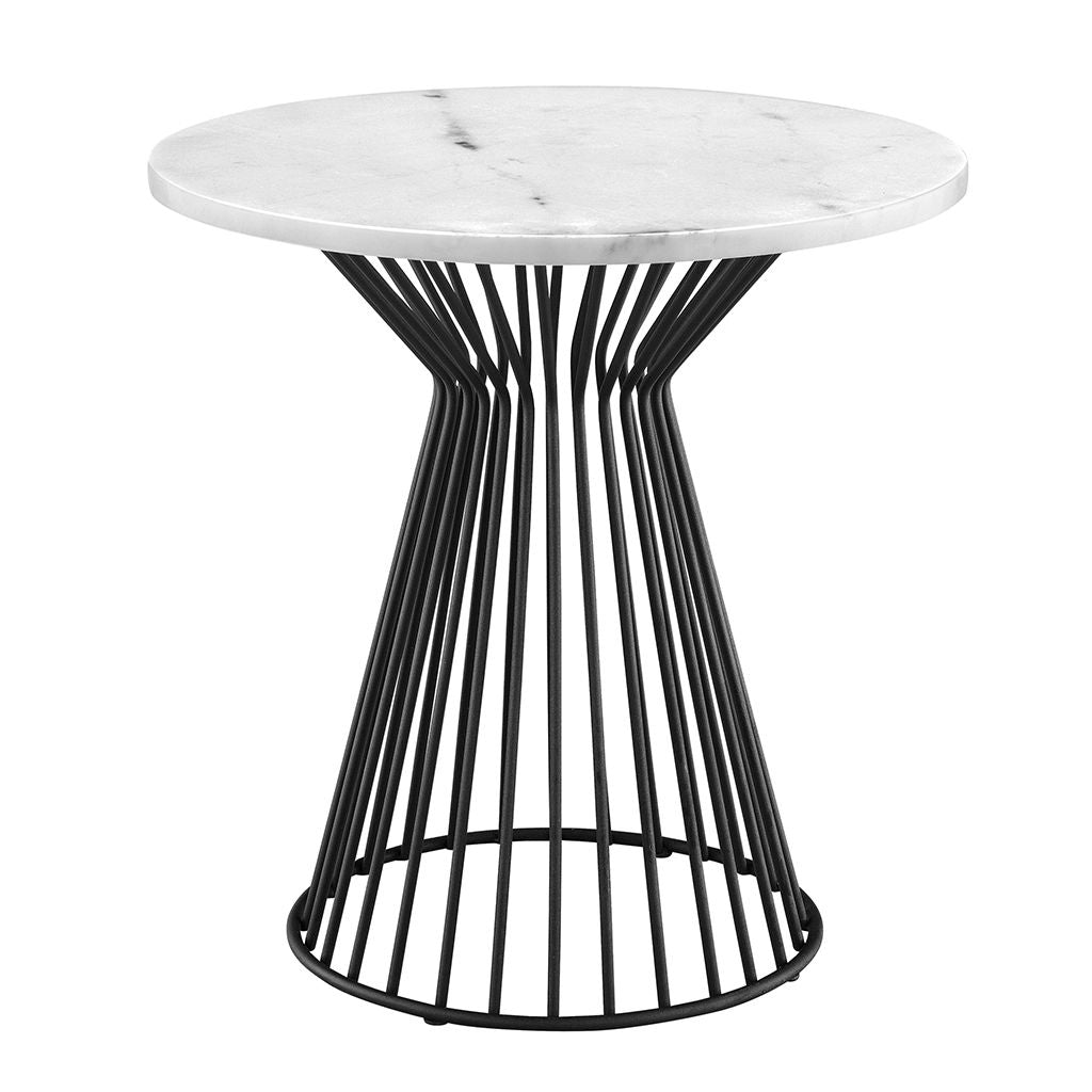 Marbury - End Table - Black / White