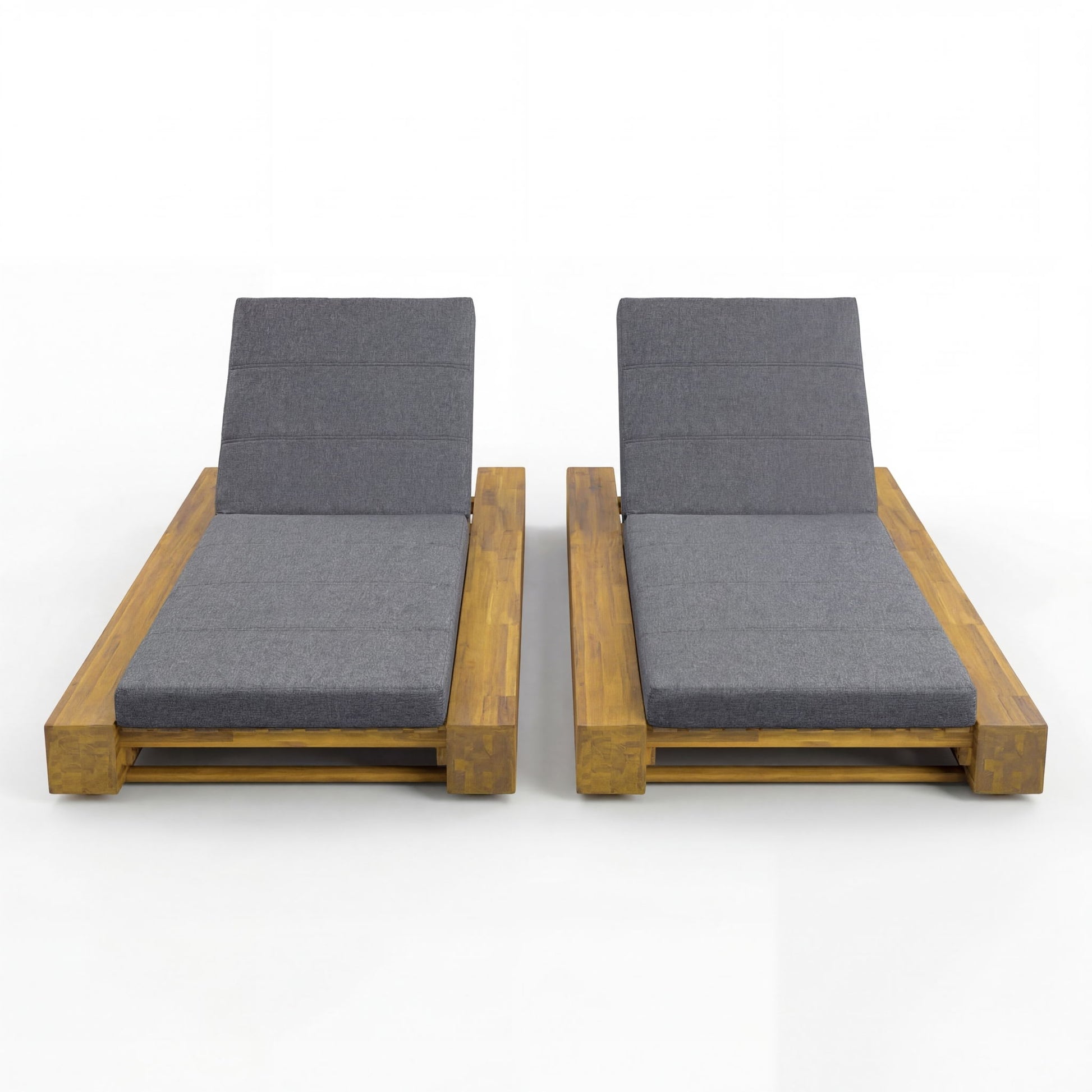 Outdoor Chaise Lounges With Water-Resistant Cushions