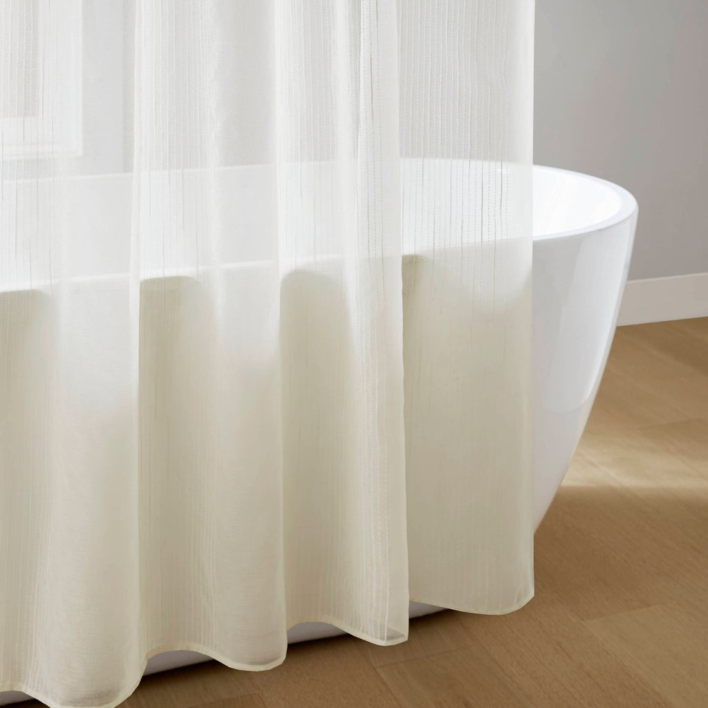 Anna - Sheer 72x84" Shower Curtain - Ivory
