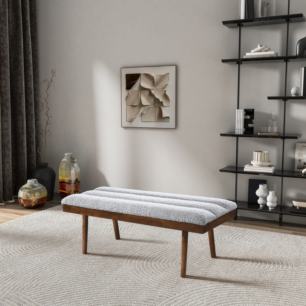 Troni - Bench - Brown / Light Gray