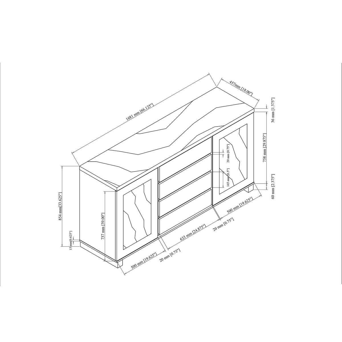 Stacey - Buffet - Natural