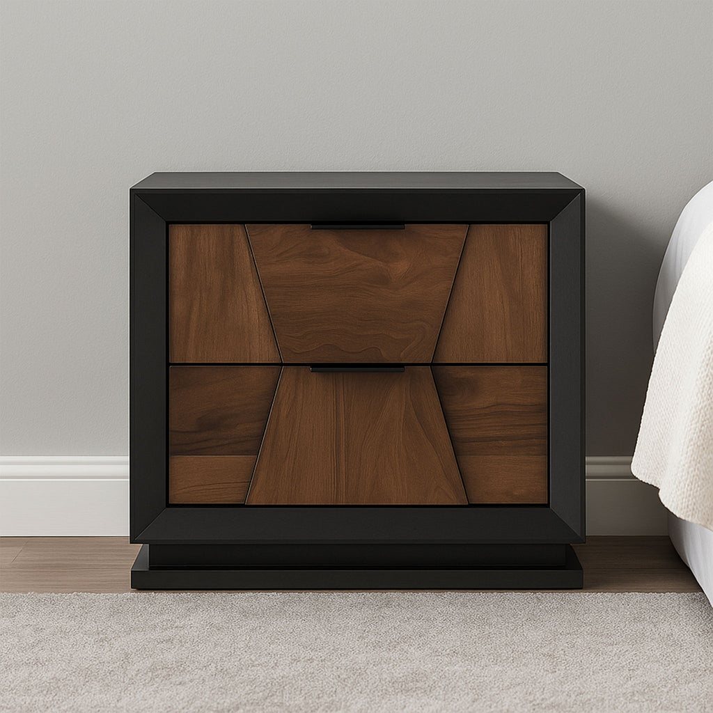 Houston - 2 Drawer Nightstand - Walnut