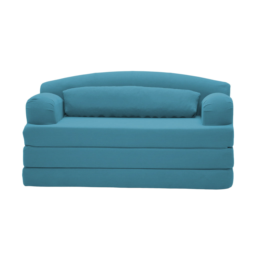 2 Seater Sofa Bed, Compact Foldable Floor Couch