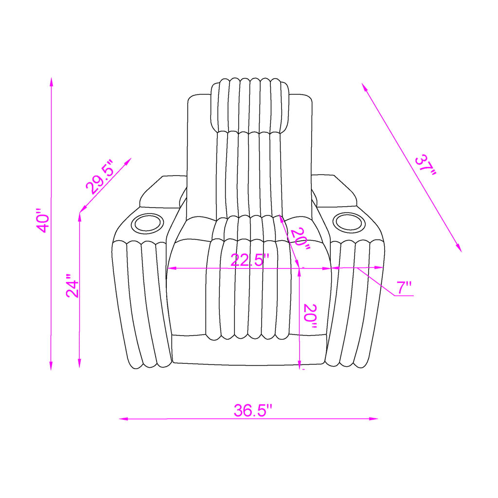 Duran - Power Recliner With Power Headrest