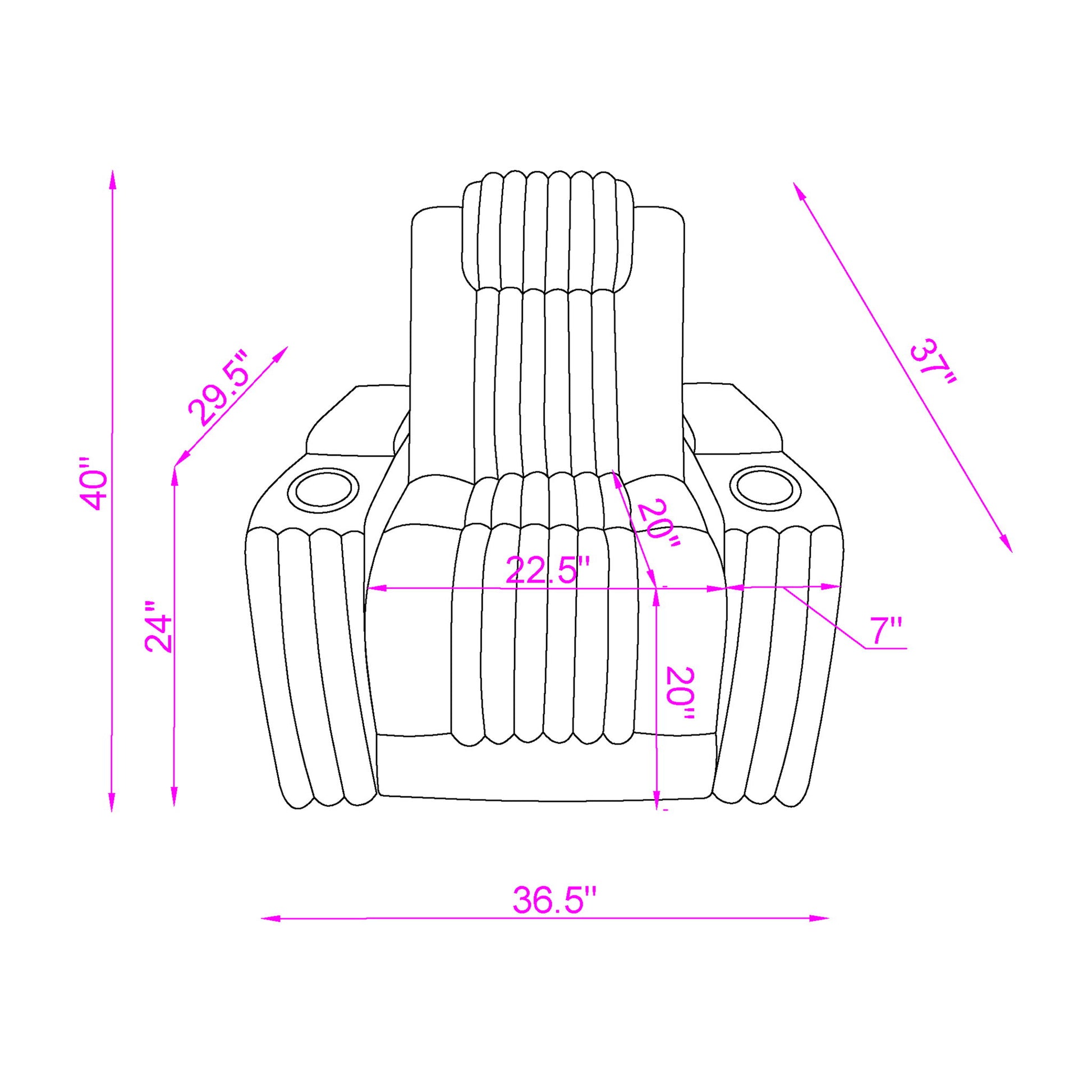 Duran - Power Recliner With Power Headrest