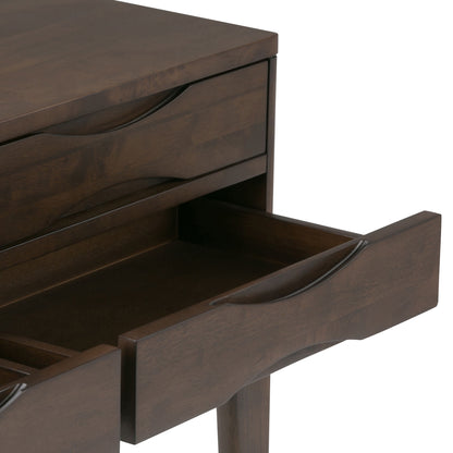 Harper - Hallway Console Table - Walnut Brown