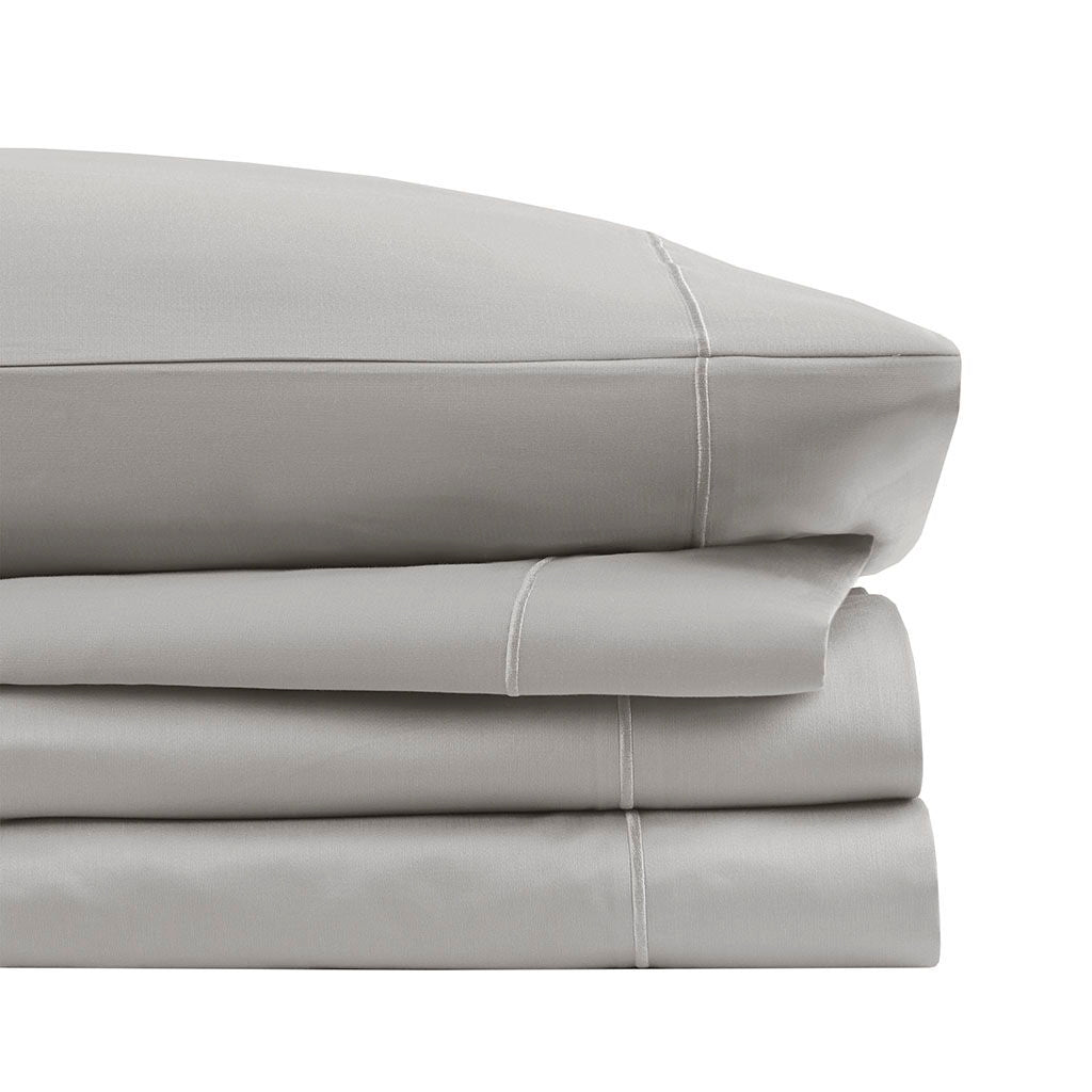 600 Thread Count - Queen Sheet Set - Light Gray