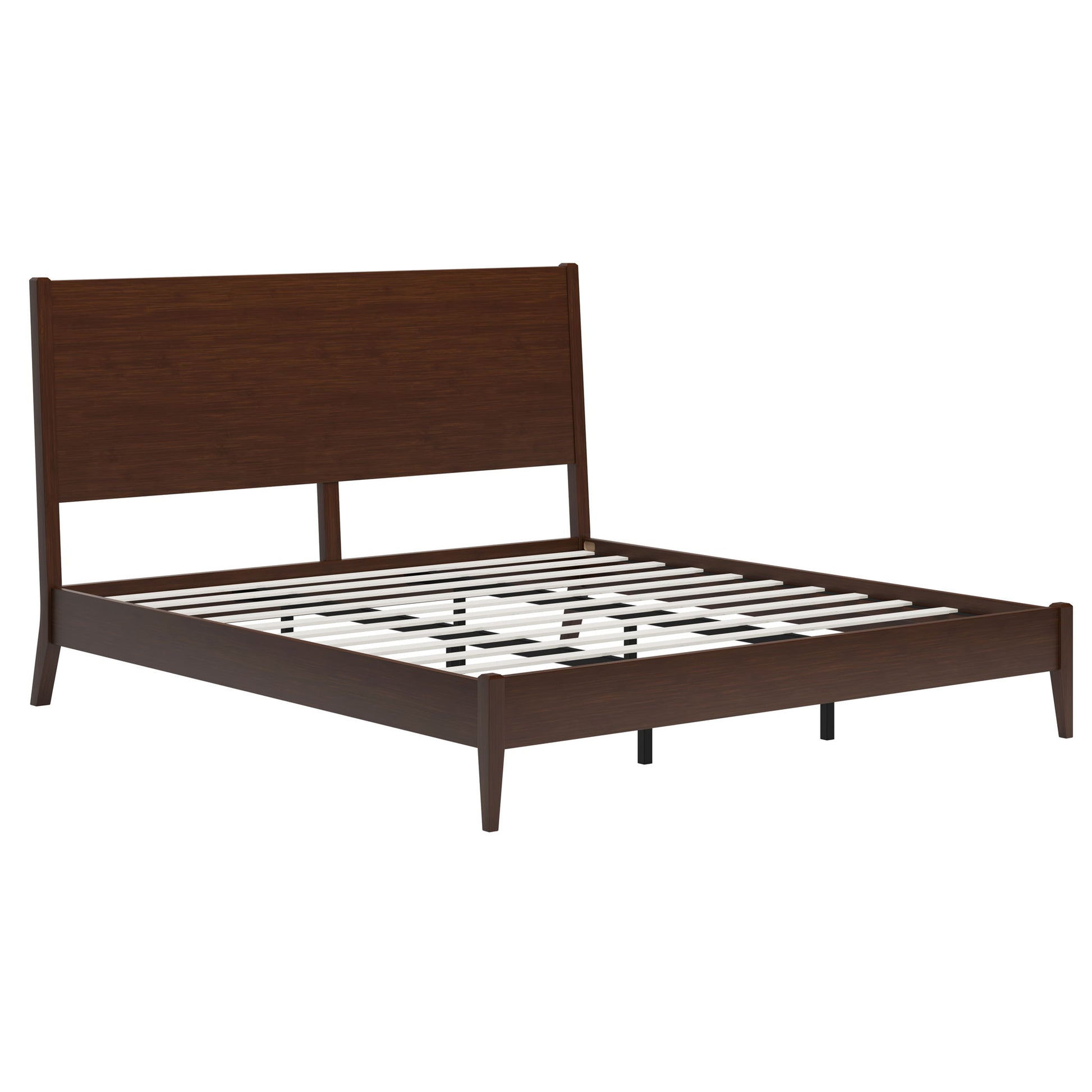 Modern Sled Platform Bed Frame With Slats