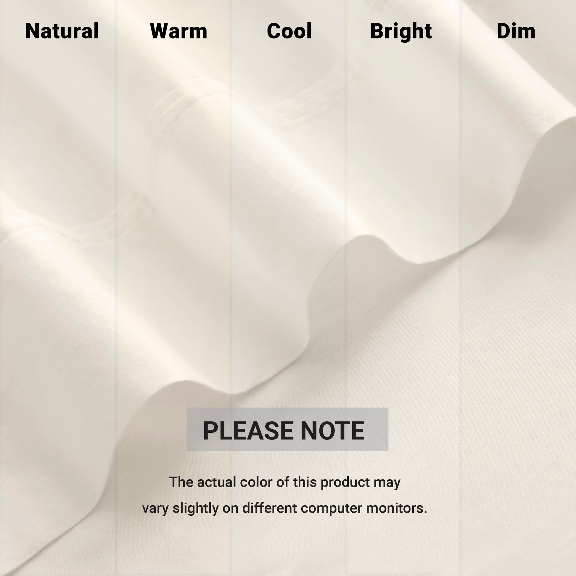Split King Sateen Sheet Set - Off-White