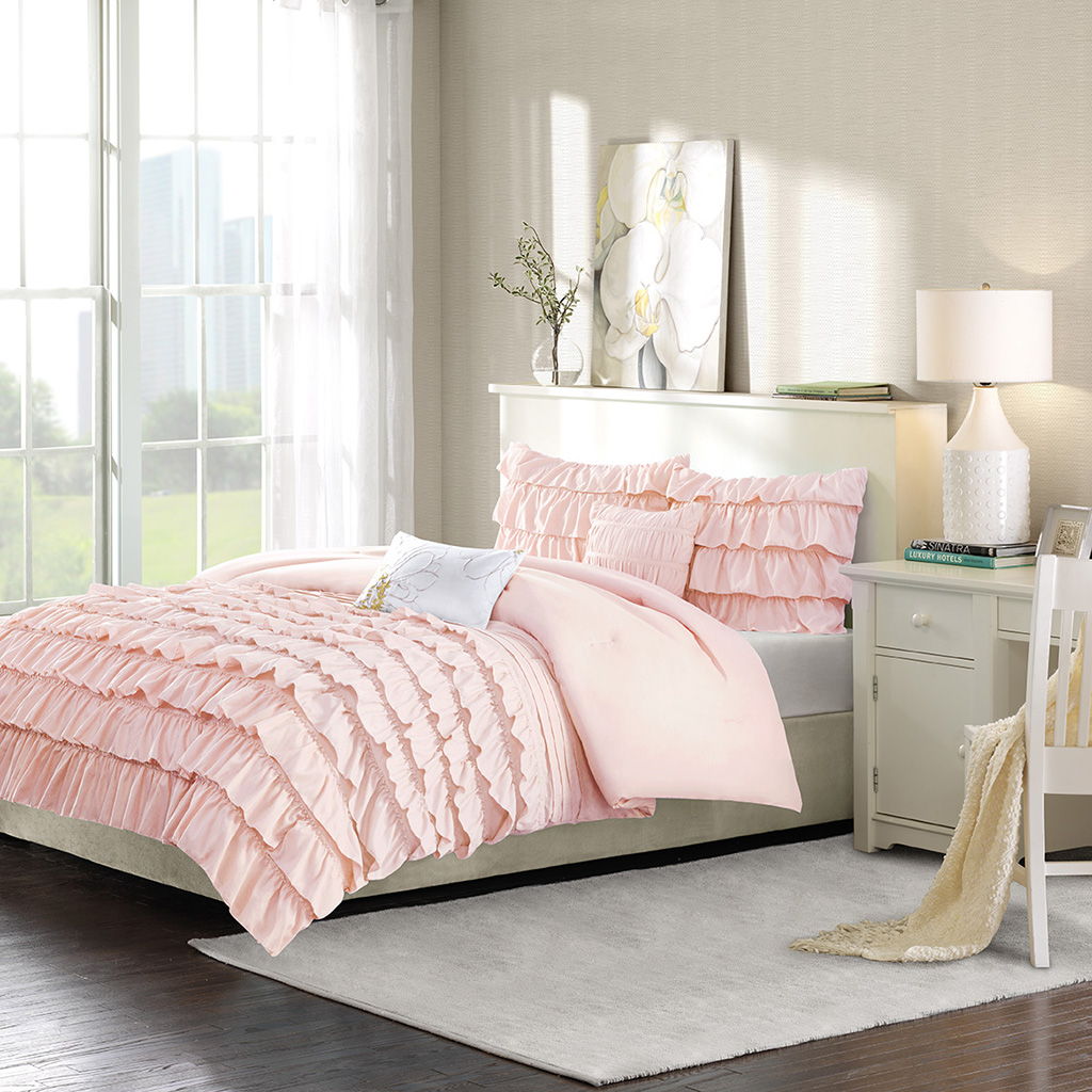Waterfall - Comforter Set - Blush