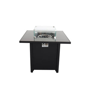 Powdercoated Fire Pit With Top - Black
