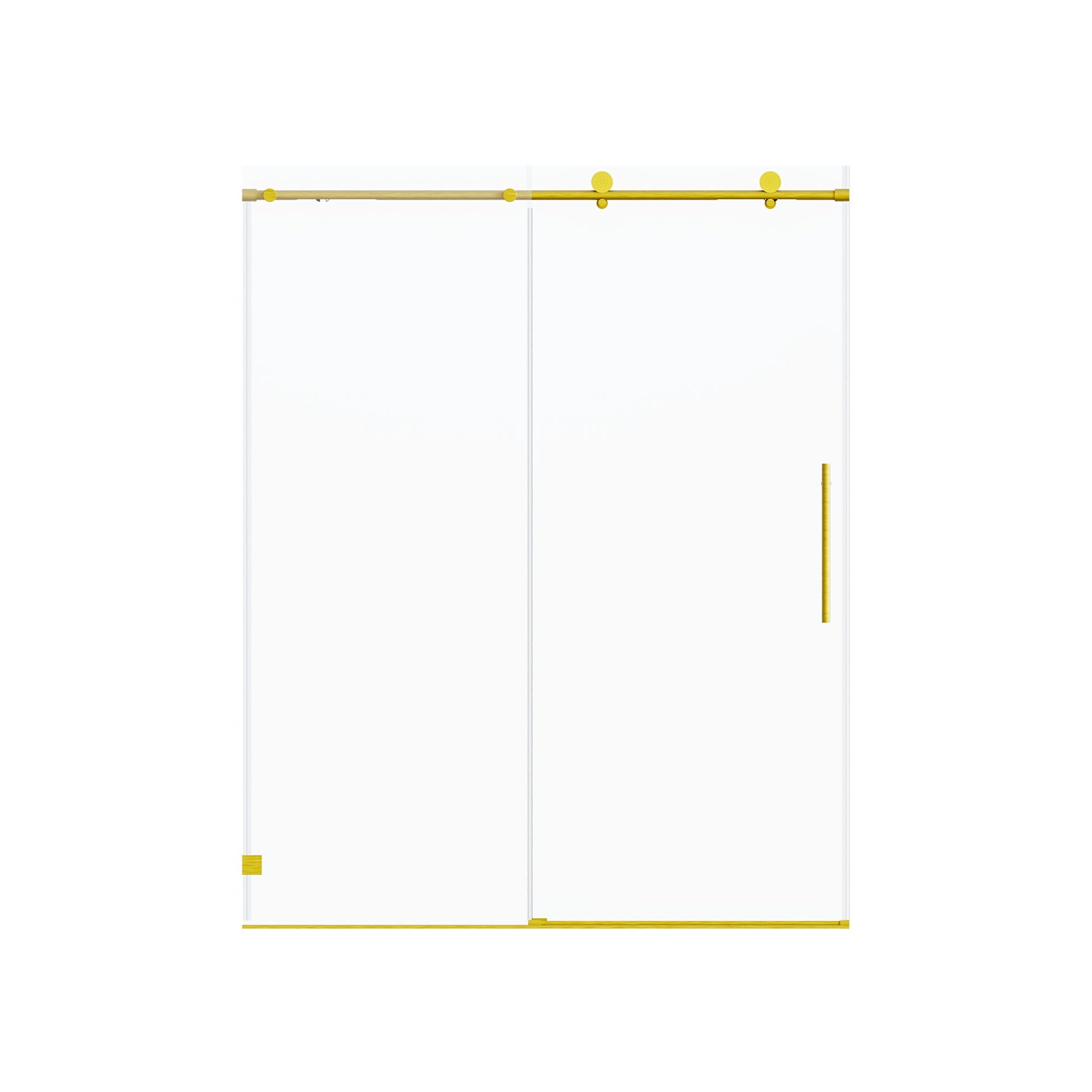 Frameless Single Sliding Soft Close Shower Doors, 5/16" Sgcc Tempered Glass