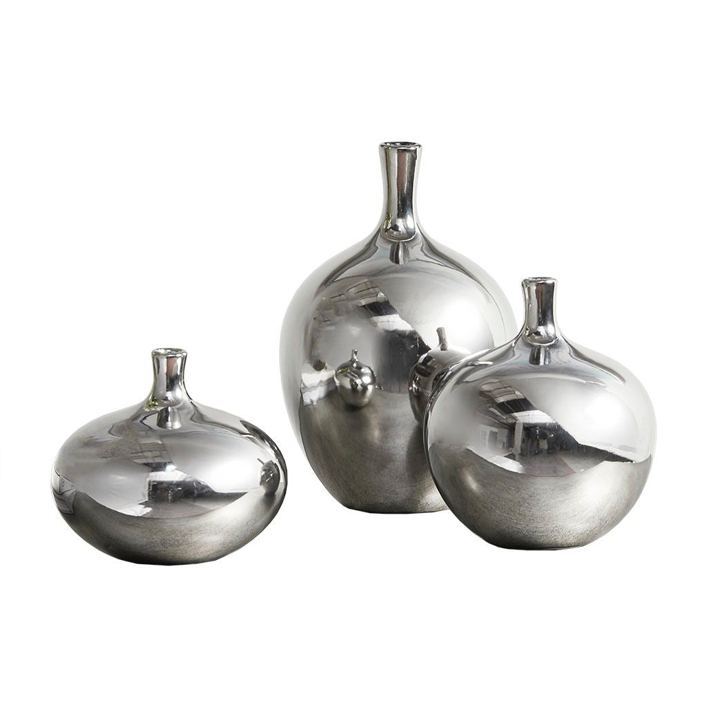 Ansen - Vase (Set of 3) - Silver