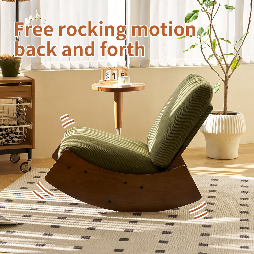 Comfortable High-Quality Upholstery Glider Rocking Chair