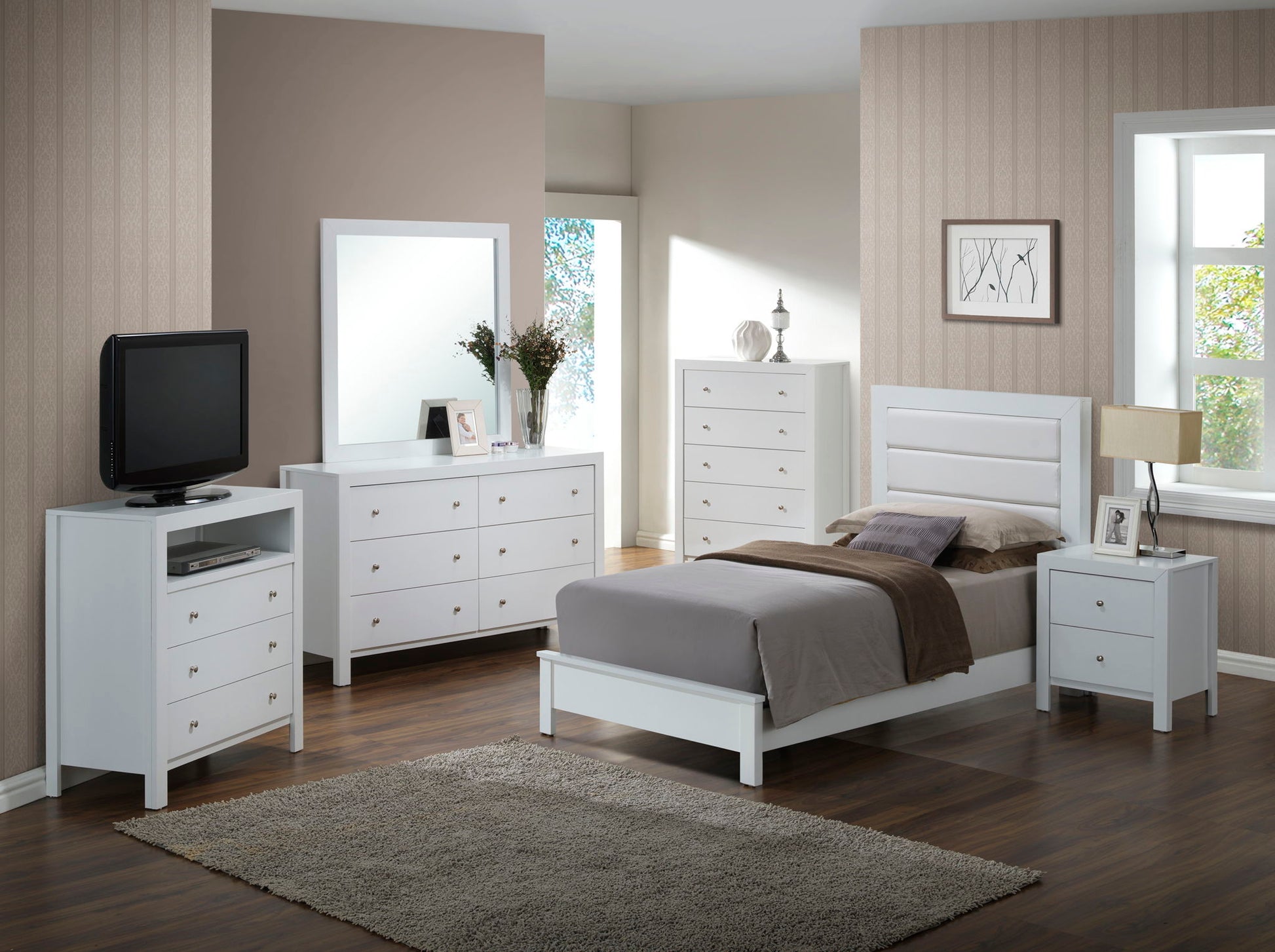 Transitional Modern Design Bed