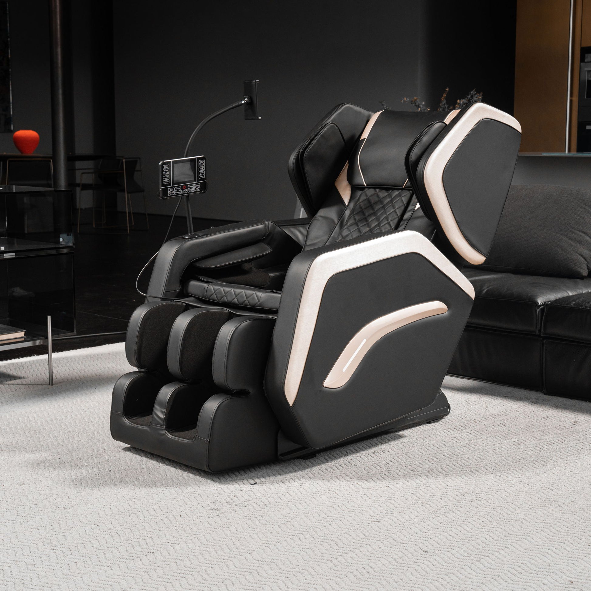 Zero Gravity Massage Chair Recliner & 10 Massage Heads And Full Body Air Pressure - Black