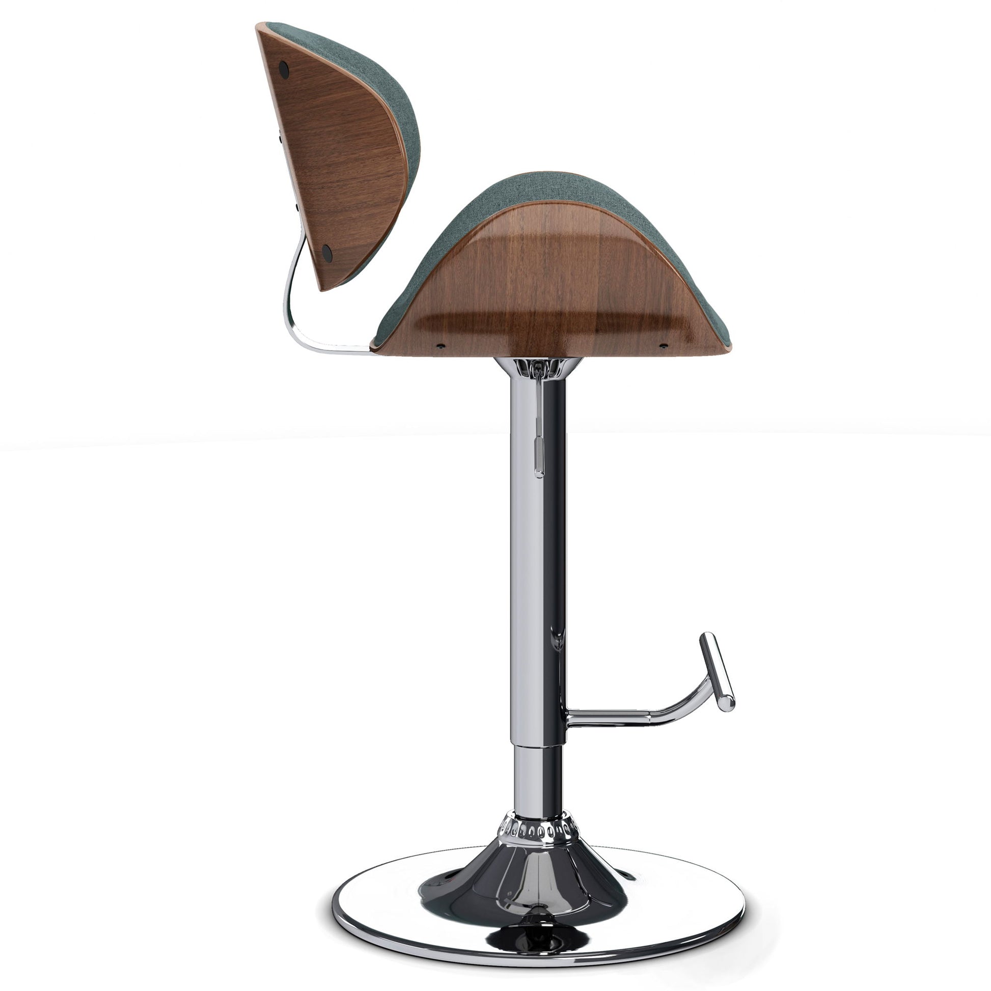 Marana - Adjustable Swivel Bar Stool - Light Turquoise Blue