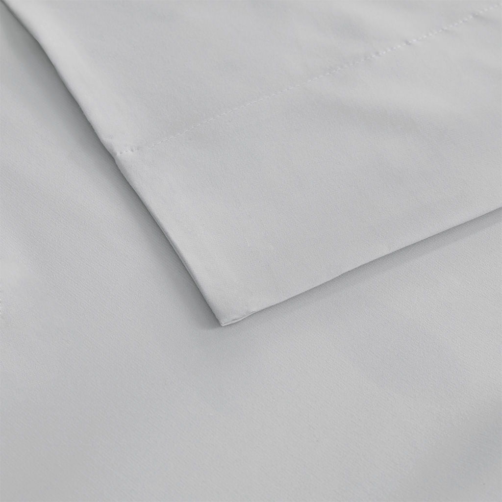 King Smart Cool Microfiber Sheet Set - Light Gray