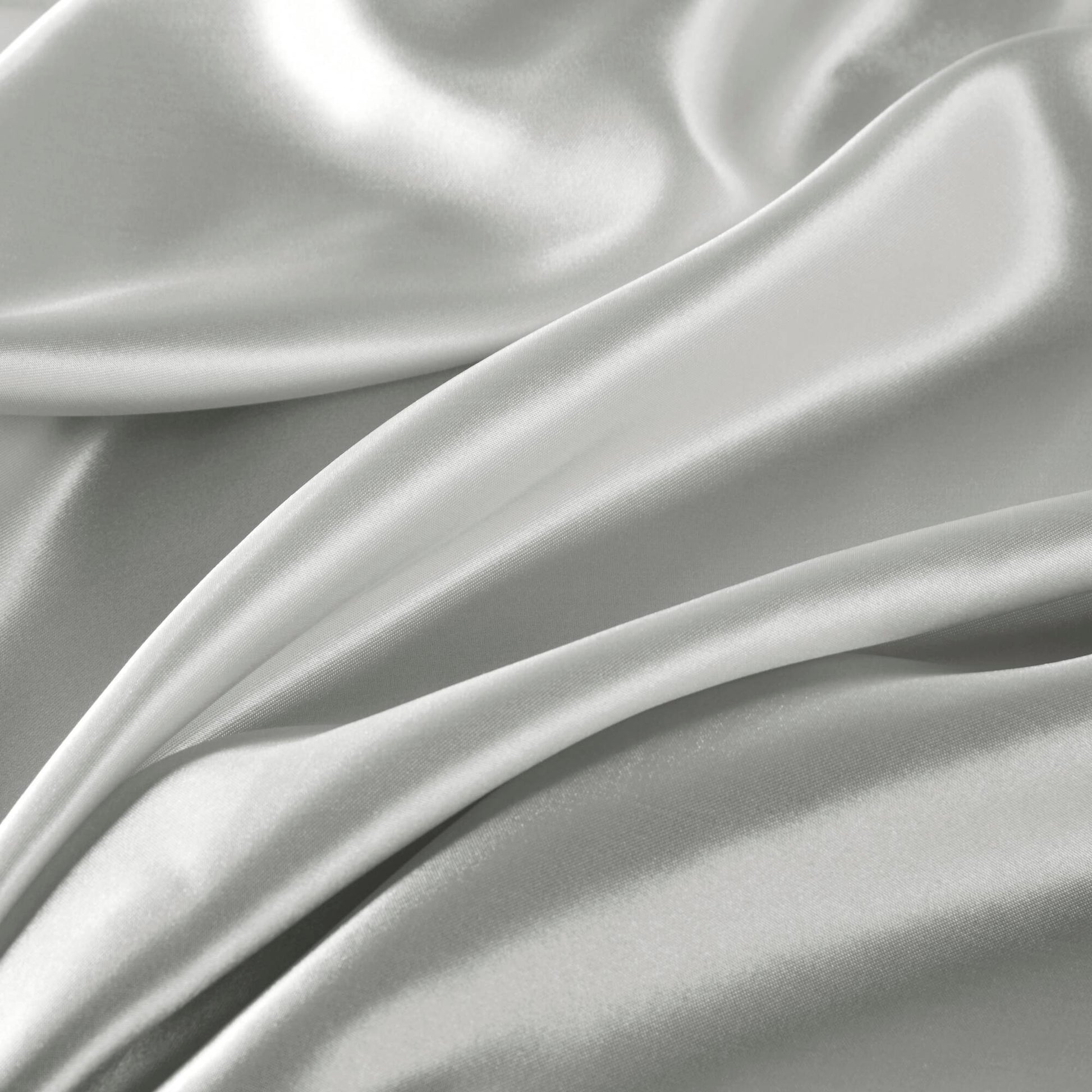 Satin - 4 Piece Twin Luxury Sheet Set - Light Gray