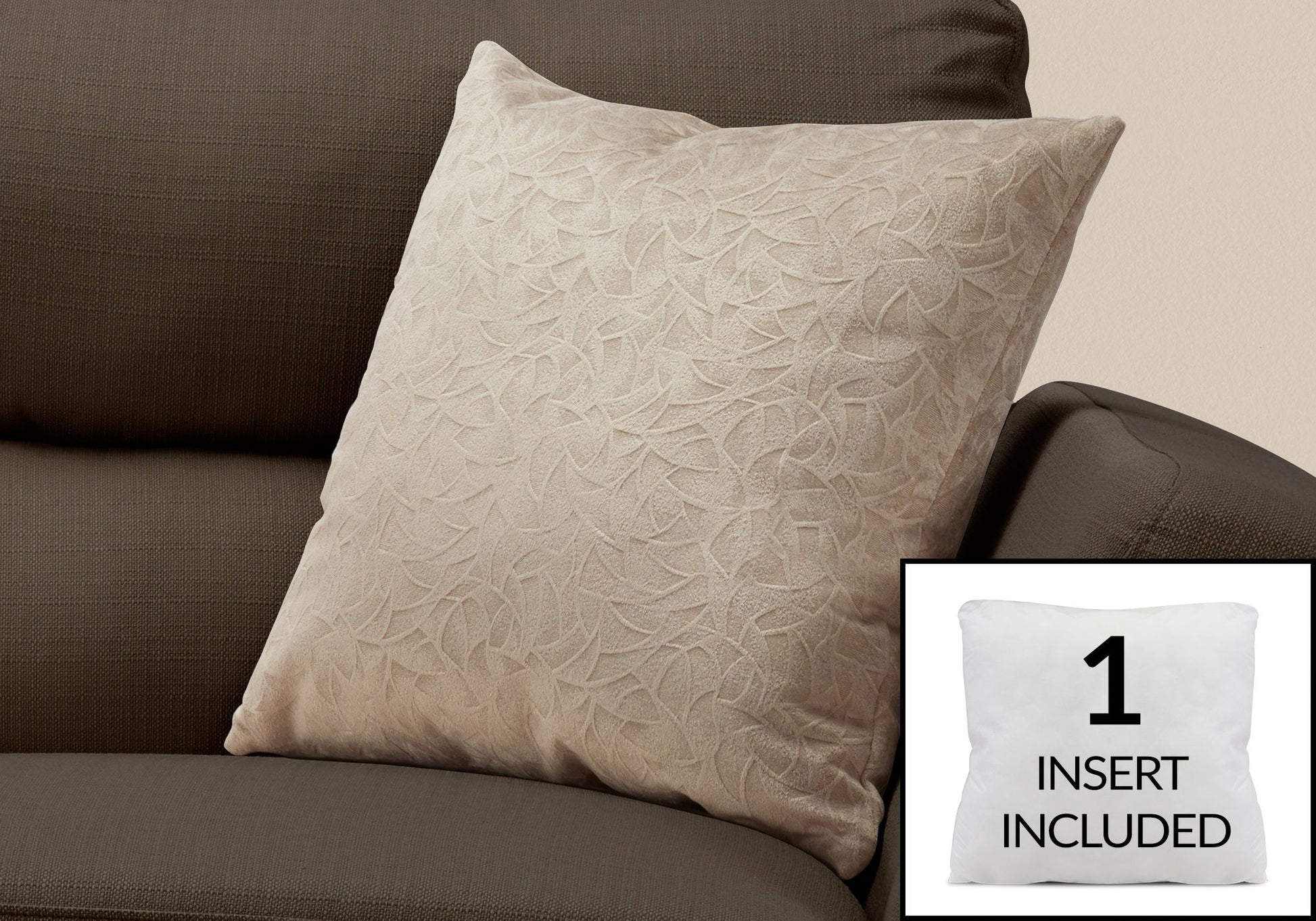 Square Pillows, Insert Included, Decorative Throw, Hypoallergenic