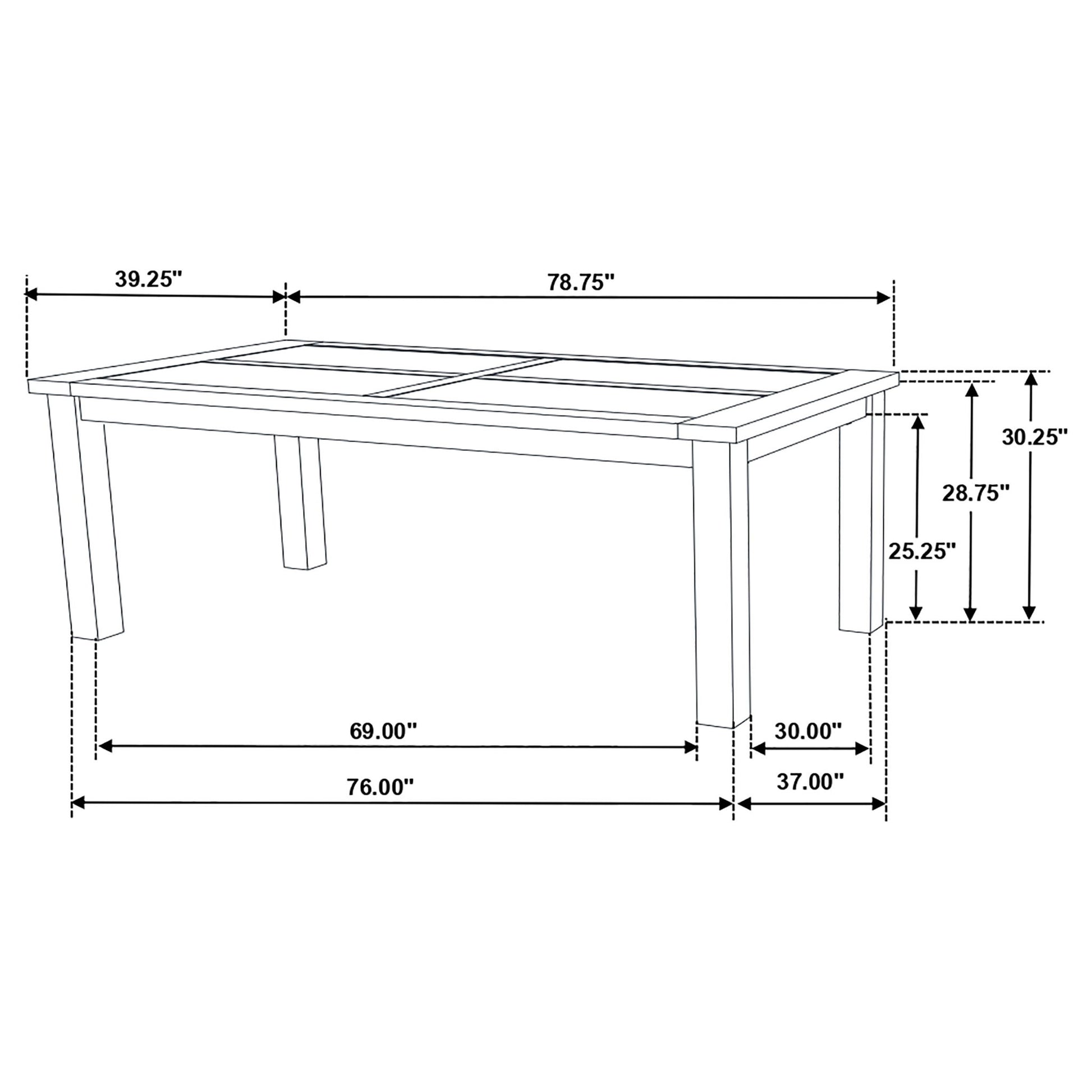 Guster - Rectangular Dining Table - Brown