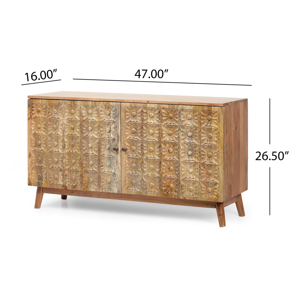 Boho - 2 Door Cabinet - Natural