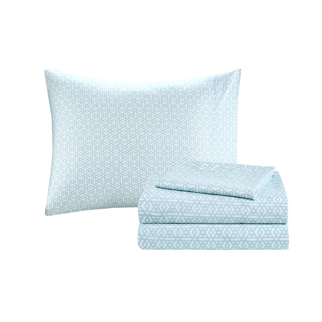 Loretta - Twin Comforter And Sheet Set - Navy