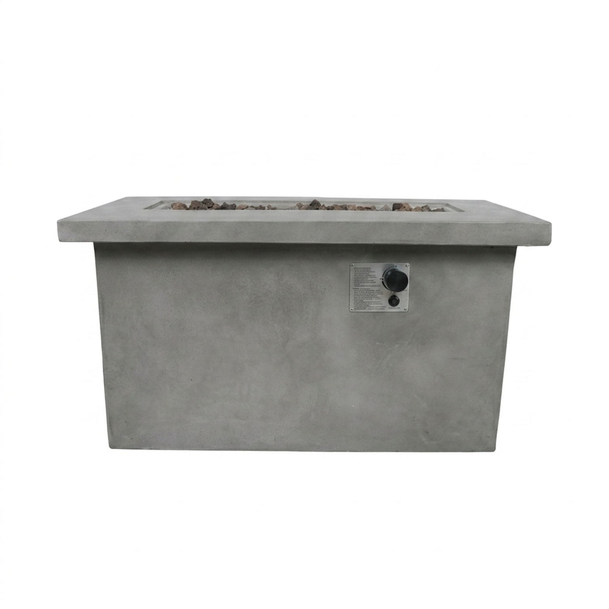 Propane / Natural Gas Outdoor Fire Pit Table - Gray