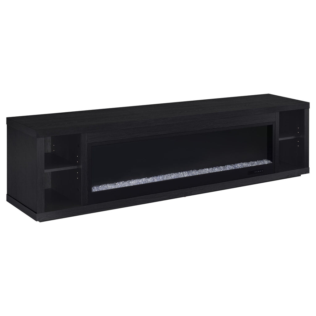 Joselyn - Fireplace TV Stand With Flame Visualizer - Black
