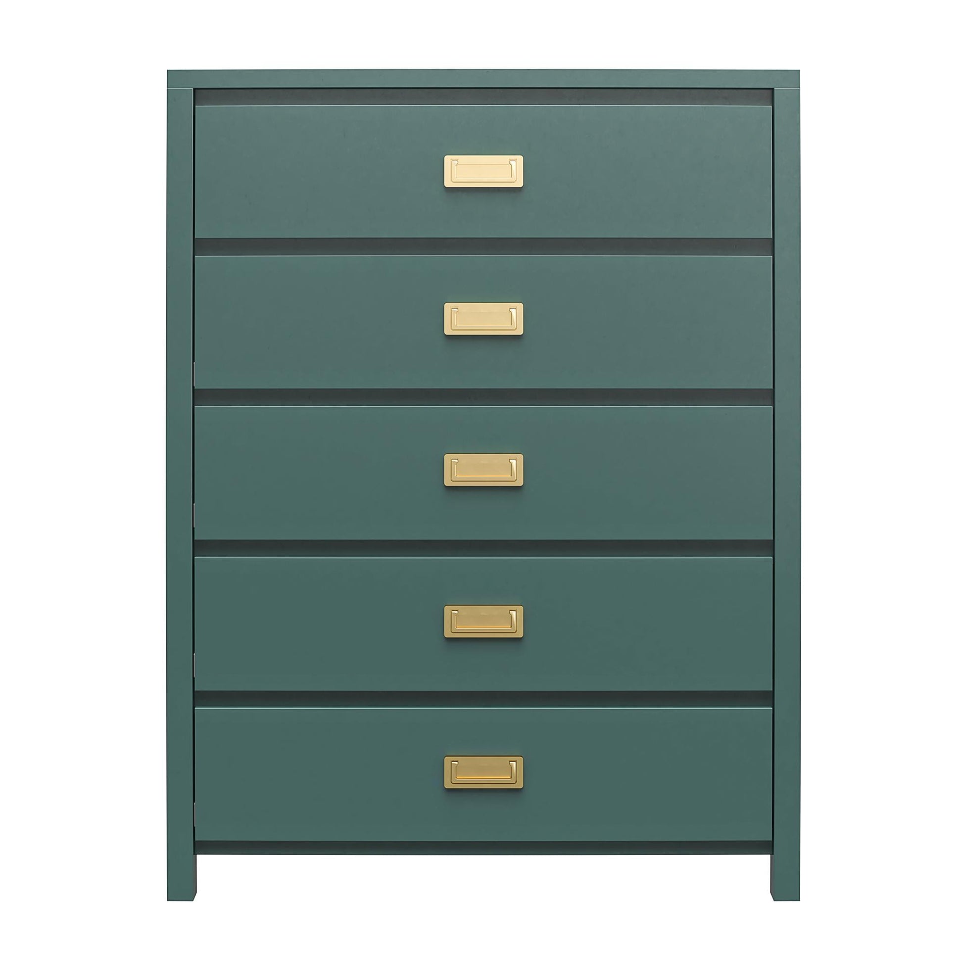 Haven - 5 Drawer Dresser - Dark Green