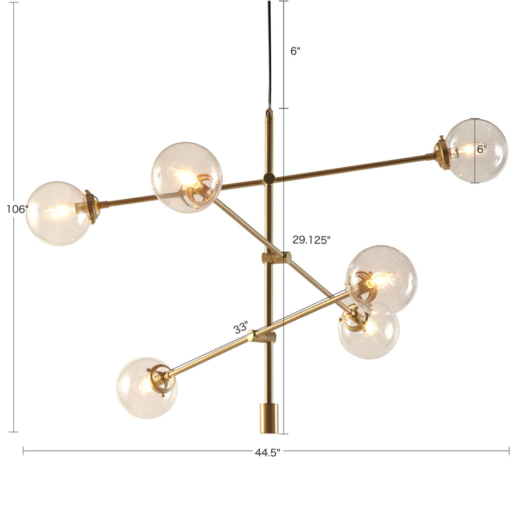 Cyrus - Chandelier - Gold