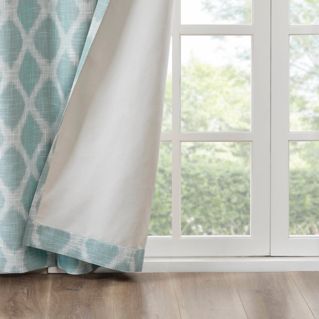Blakesly - Printed Ikat Blackout Panel - Aqua