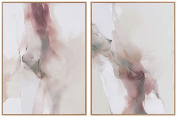 Brettwarth - Wall Art Set (Set of 2) - Green / Blue / Yellow