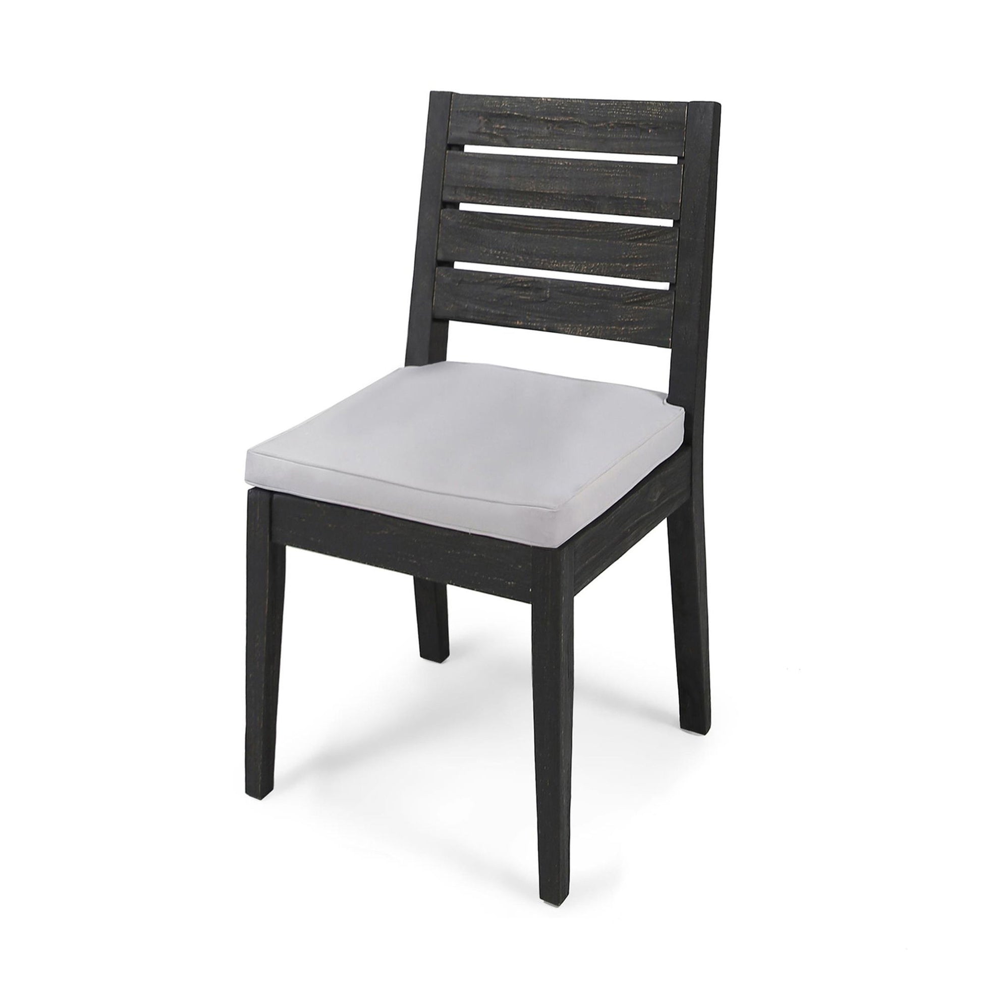 Outdoor Armless Dining Chair With Cushions