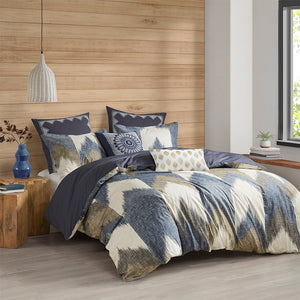Alpine - 3 Piece Duvet Cover Mini Set - Navy