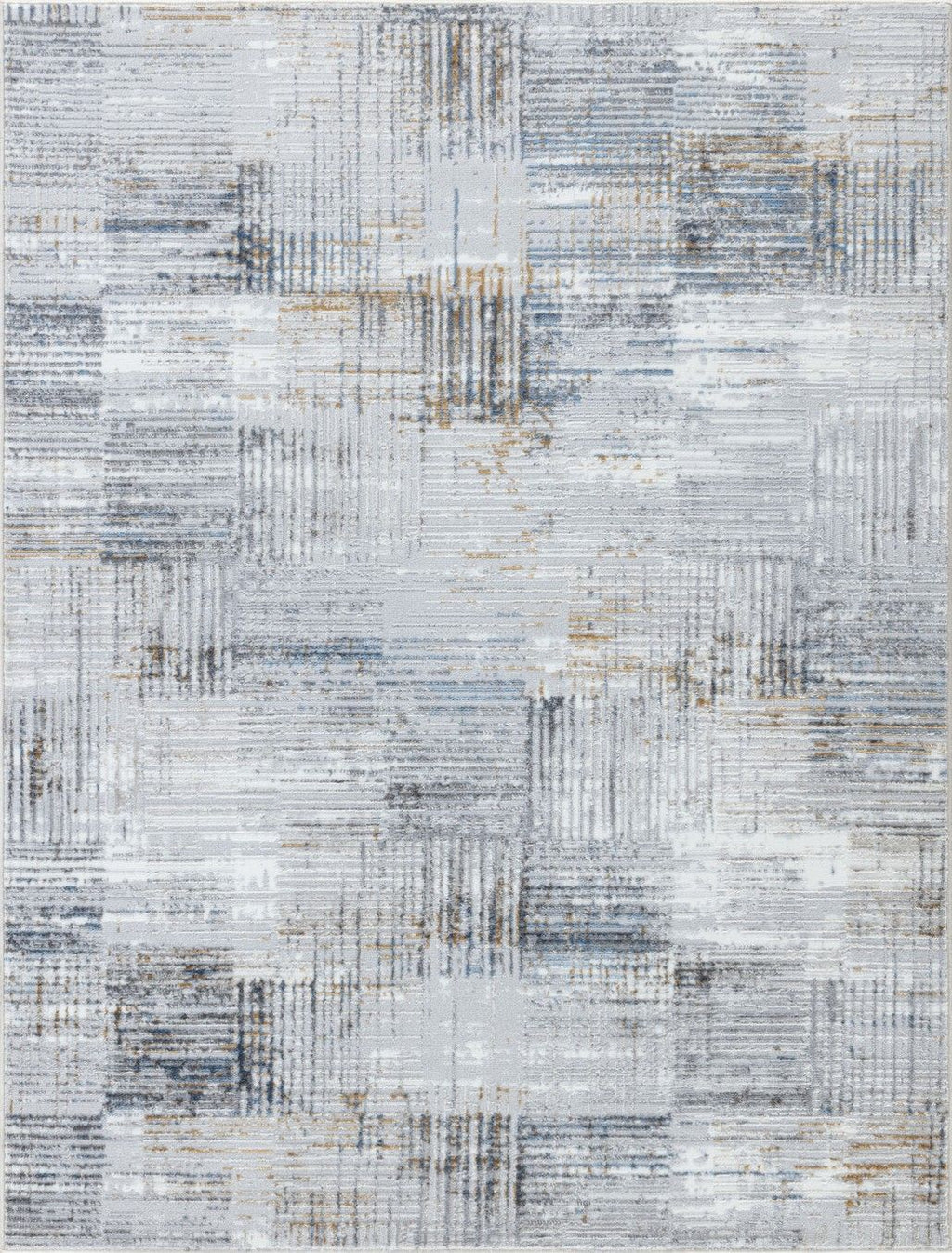 Nova - 7'10" X 9'10" Area Rug - Multi, Light Gray