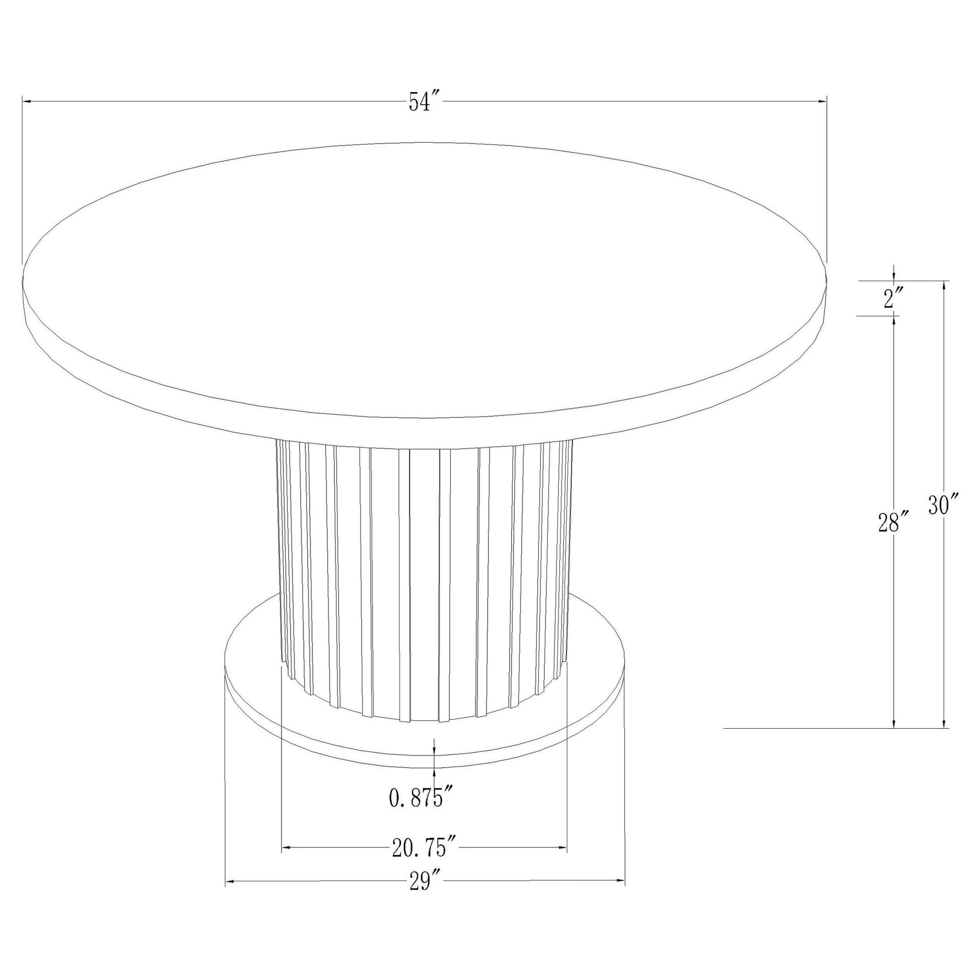 Sherry - 5 Piece Round Dining Table Set