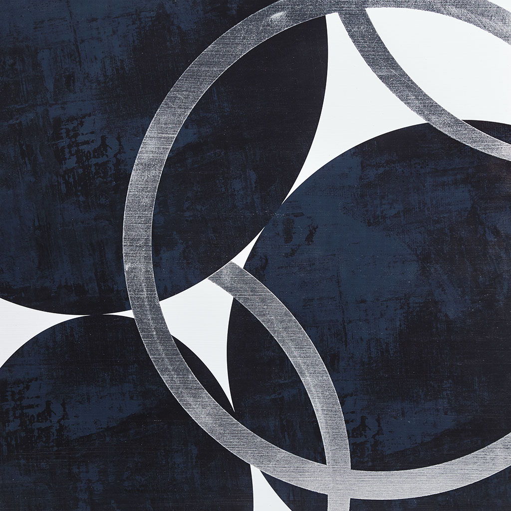 Celestial Orbit Navy - Canvas (Set of 2) - Navy