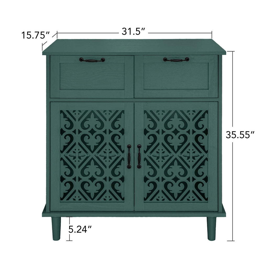 2 Door 2 Drawer Elegant Cabinet
