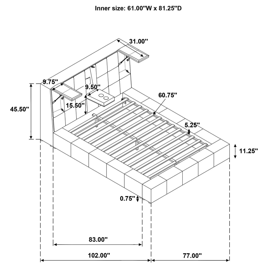 Oliver - Platform Bed