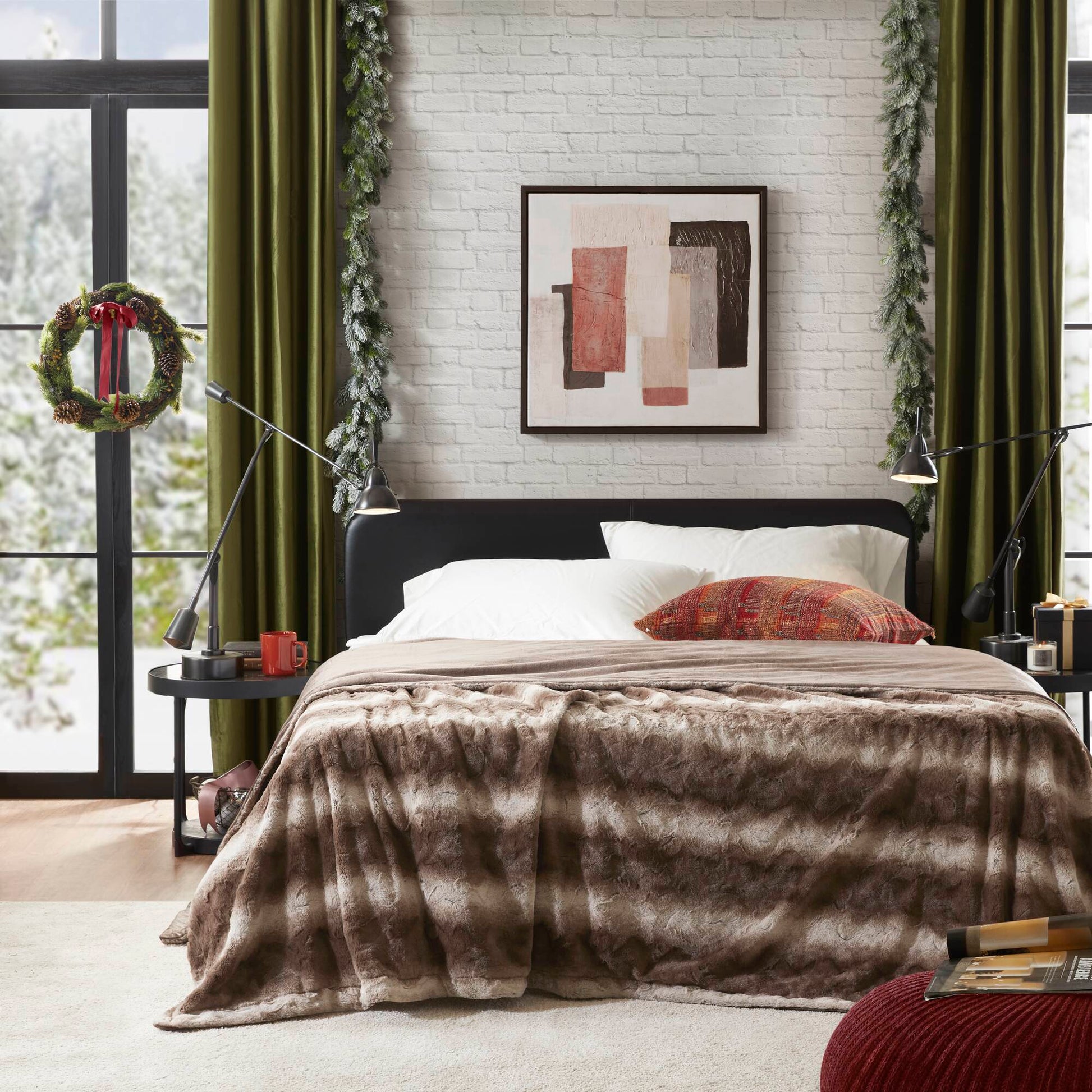 Zuri - 66" x 90" Blanket - Brown