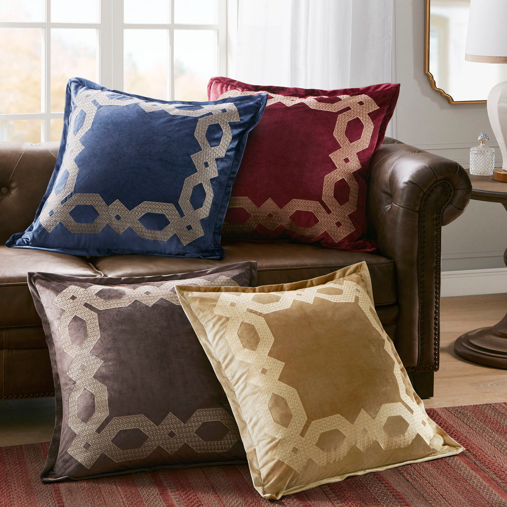Clermont - European Pillow Sham - Brown