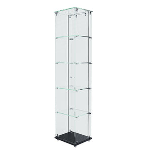 Premium 5 Tier Glass Display Case With 5 Dynamic LED Modes