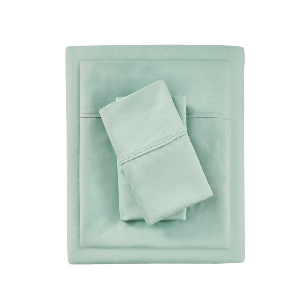 1000 Thread Count - Queen HeiQ Smart Temperature Blend 4 Piece Sheet Set - Seafoam