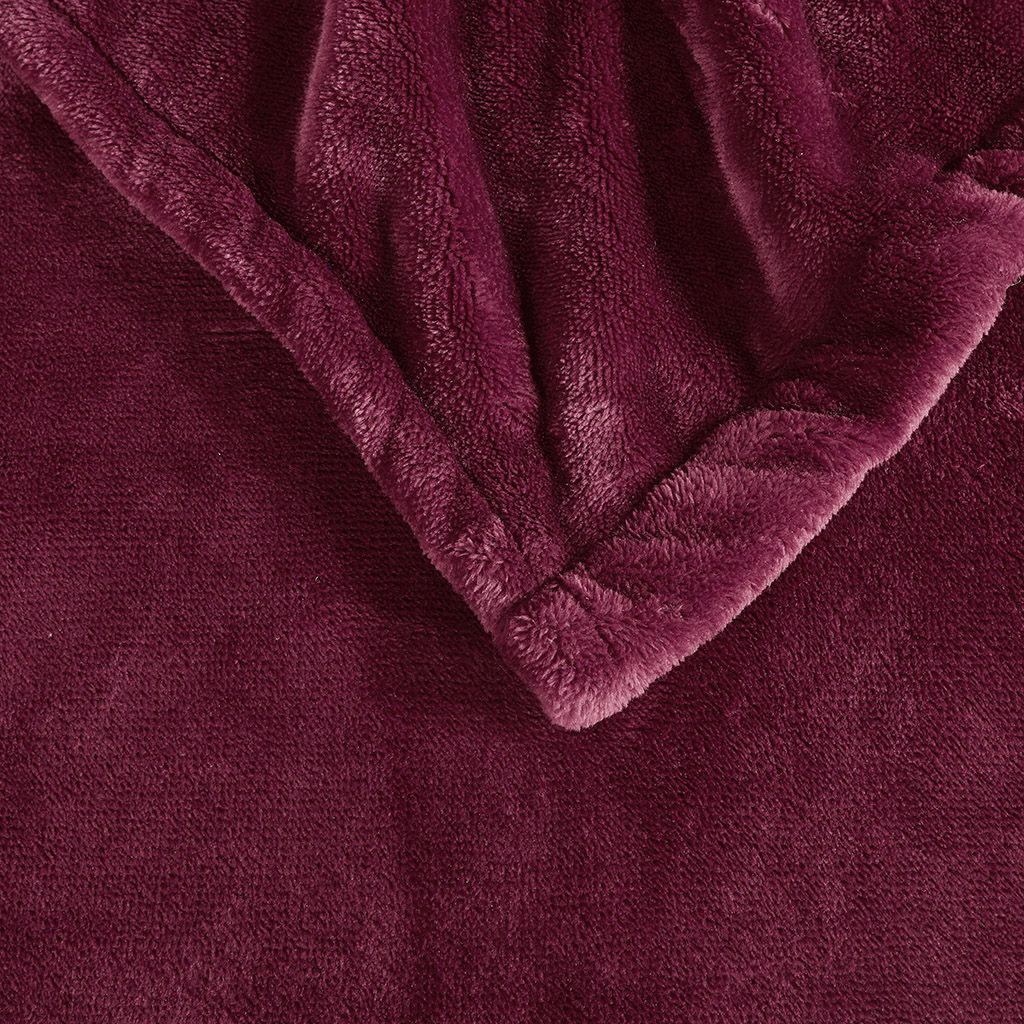 Heated Plush - Twin Blanket - Red