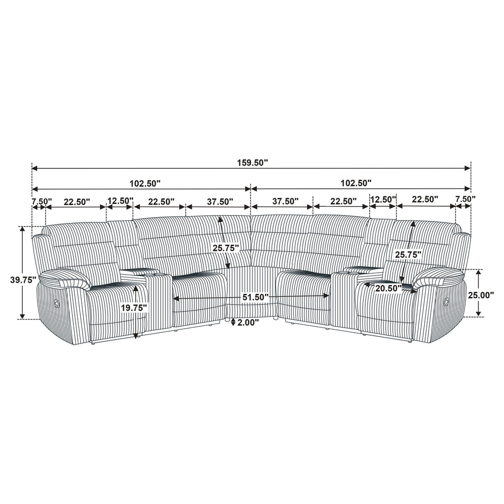Kendra - Reclining Sectional Sofa
