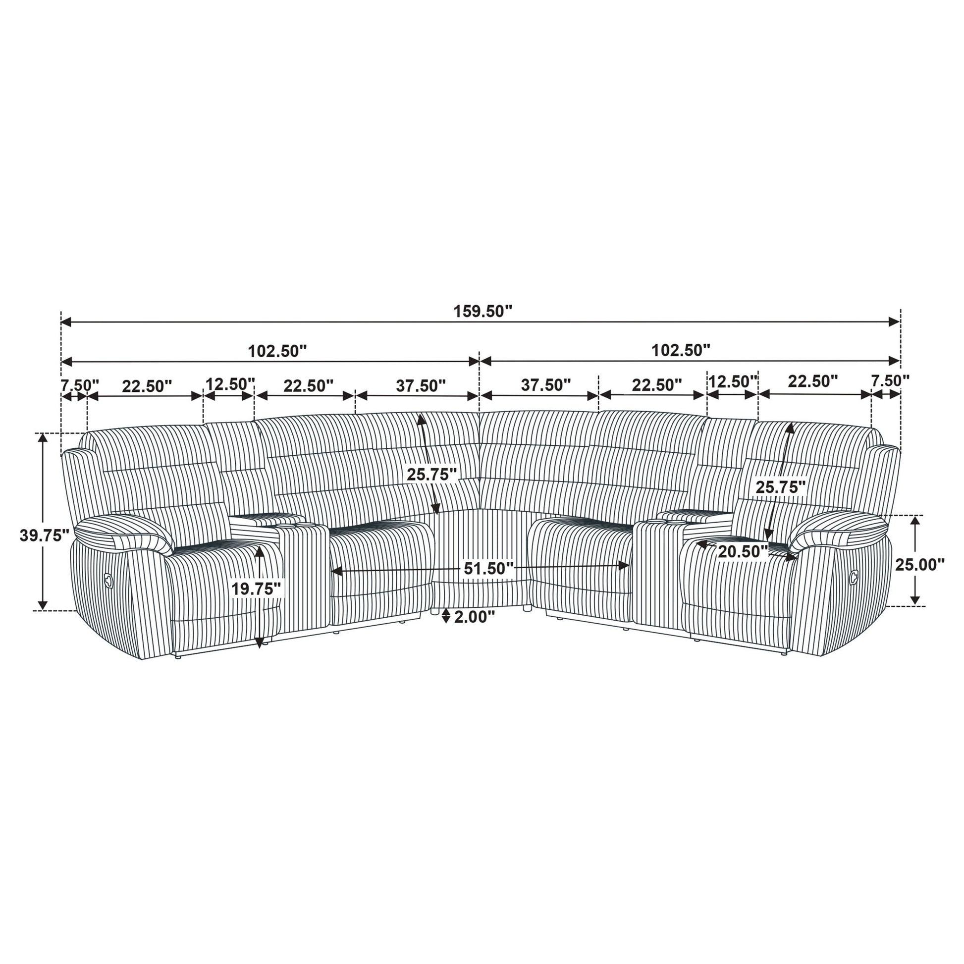 Kendra - Reclining Sectional Sofa